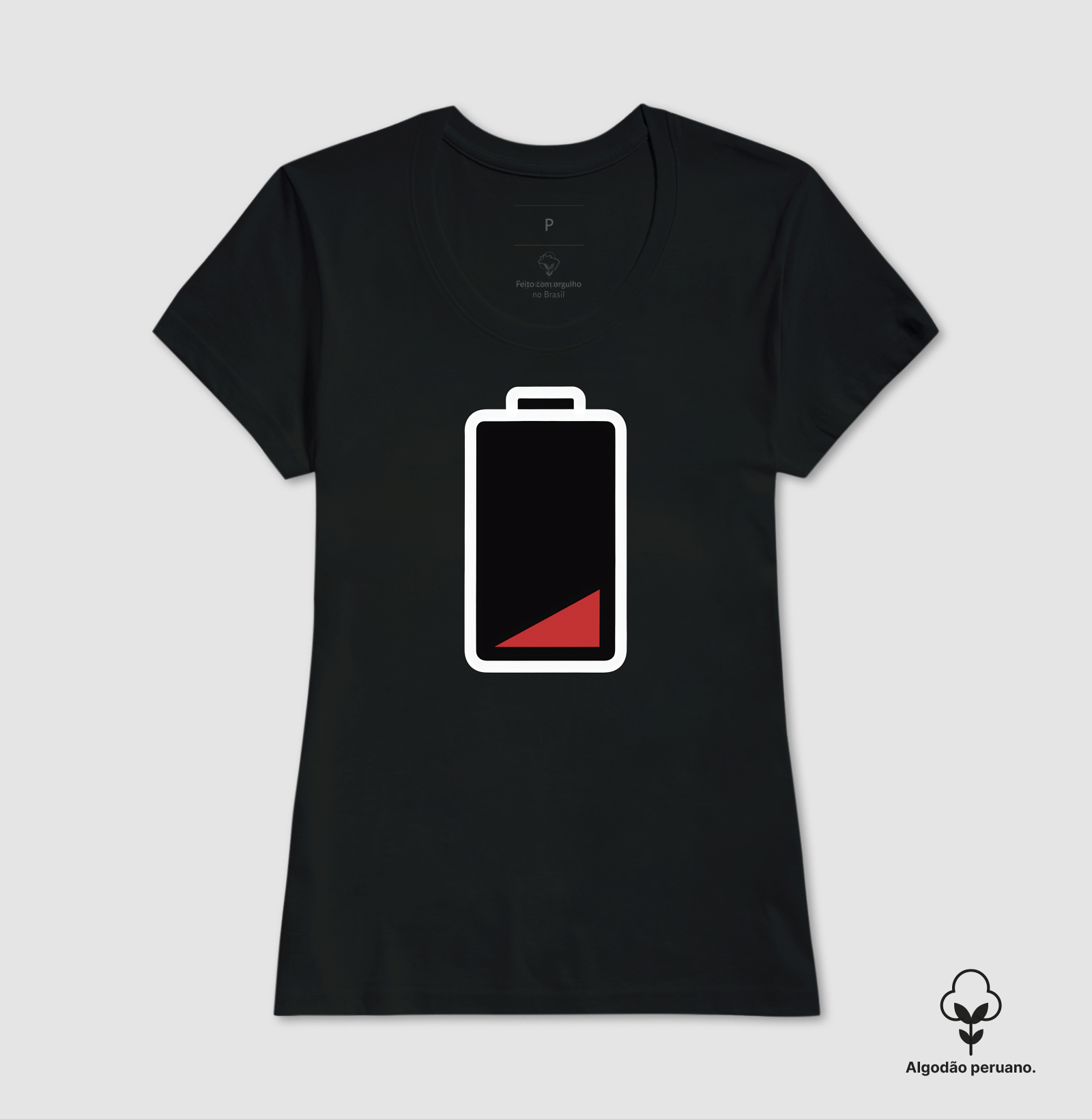 Camiseta Algodão Peruano 5% de Bateria - Imagem 3