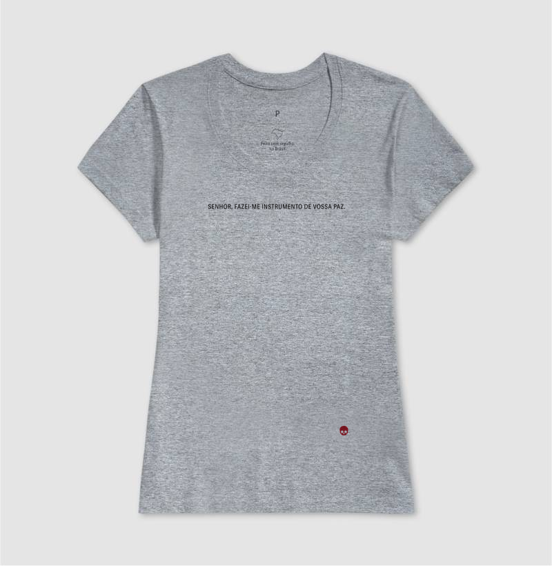 Camiseta São Francisco - Senhor Fazei me instrumento de vossa paz. - Imagem 9