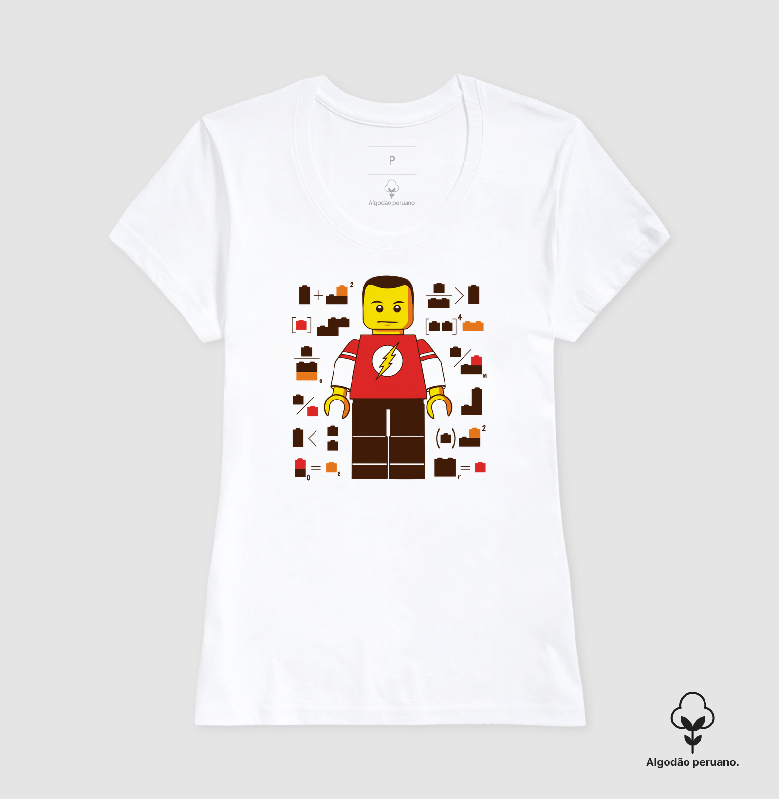 Camiseta Algodão Peruano Equação da Velocidade - Imagem 3