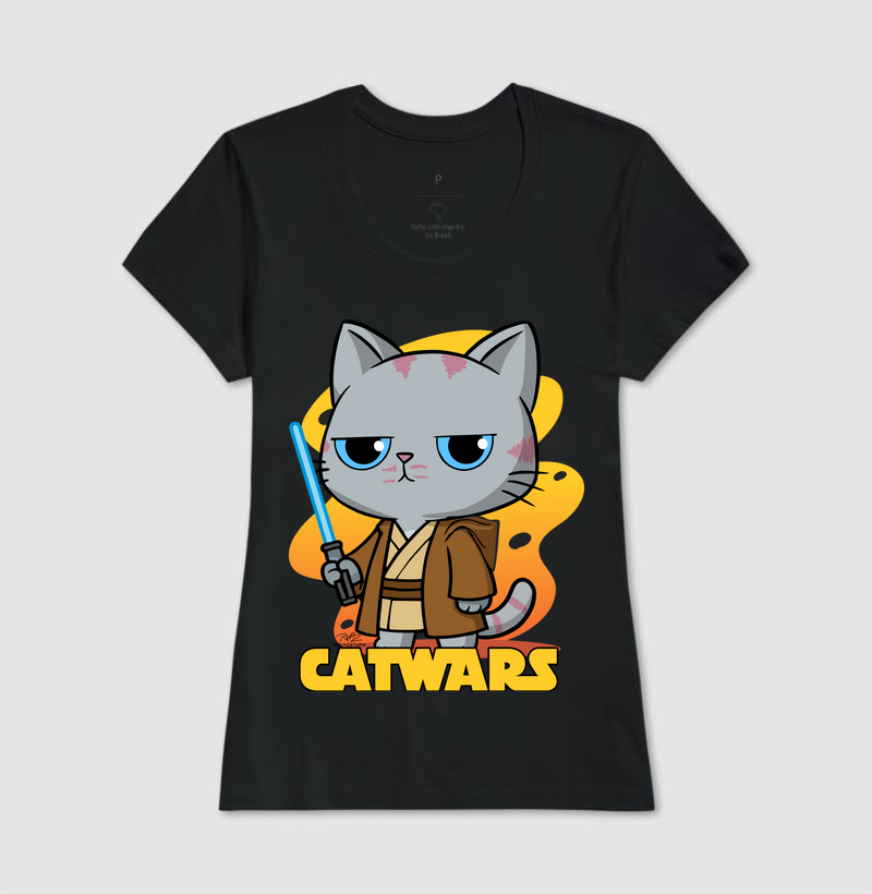 Camiseta Gato Sincero Jedi - Imagem 3