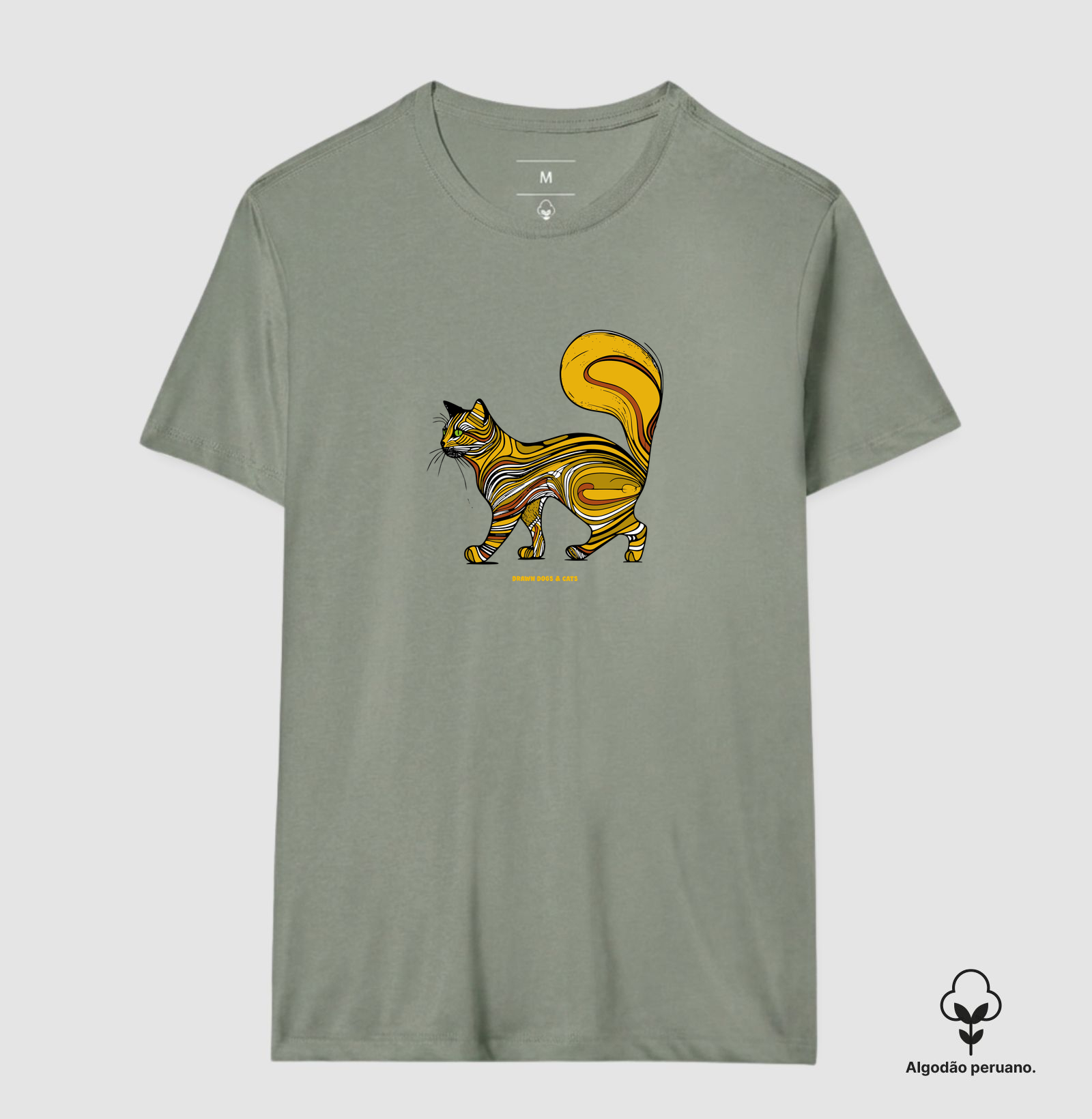 Gato amarelo com rabo grande - Imagem 8