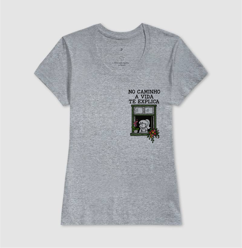 Camiseta No Caminho a Vida Te Explica (estampa P) - Imagem 9