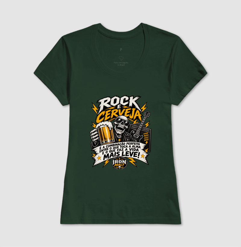 Camiseta Rock e Cerveja – Estampa Rock and Roll, Música e Cerveja - Imagem 11