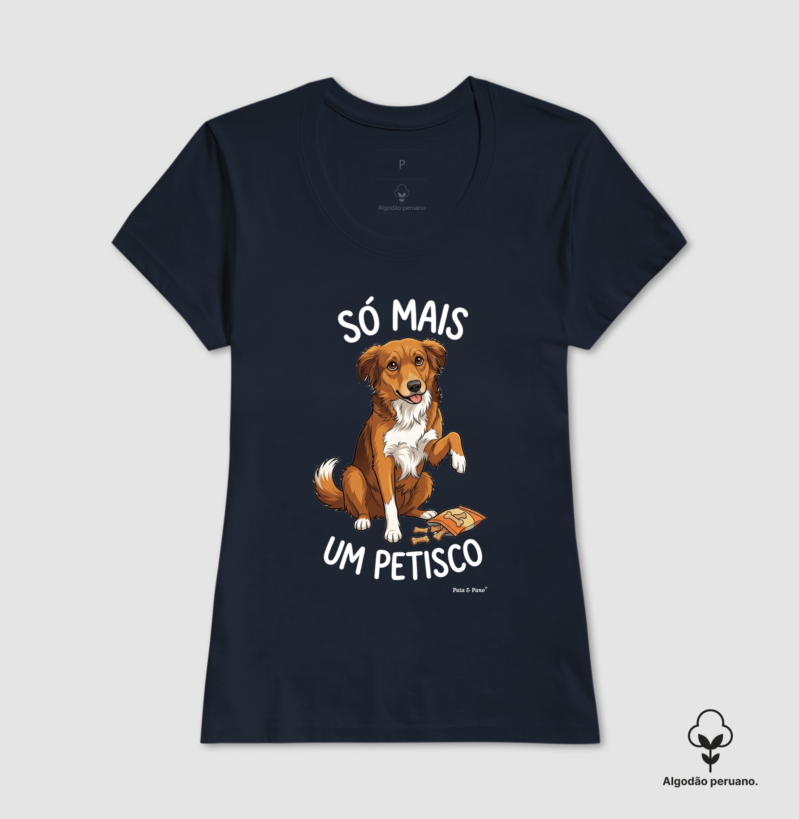 CAMISETA ALGODÃO PERUANO NOSSO MASCOTE PETISCO - Imagem 9