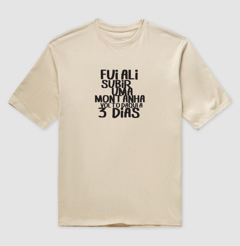 Camiseta oversized Terapia de Altitude | Fui Ali Na Montanha - Imagem 3