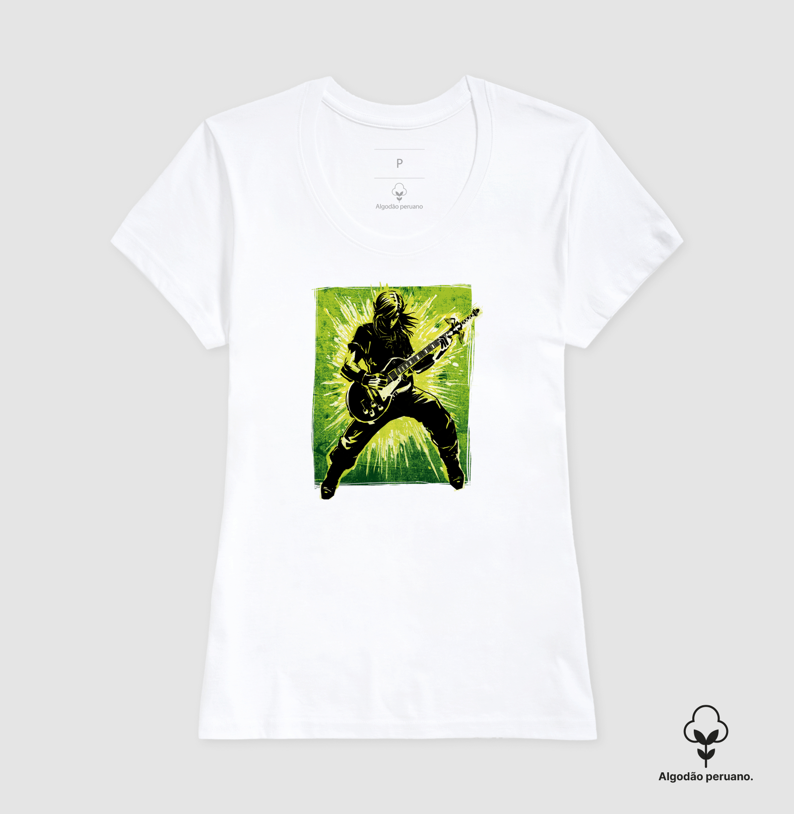 Camiseta Legendary Guitar Hero Algodão Peruano - Imagem 5