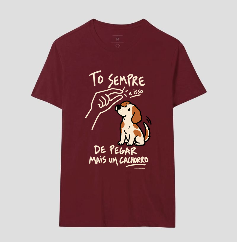 Camiseta Tô Sempre a Isso de Pegar Mais um Cachorro - Imagem 18
