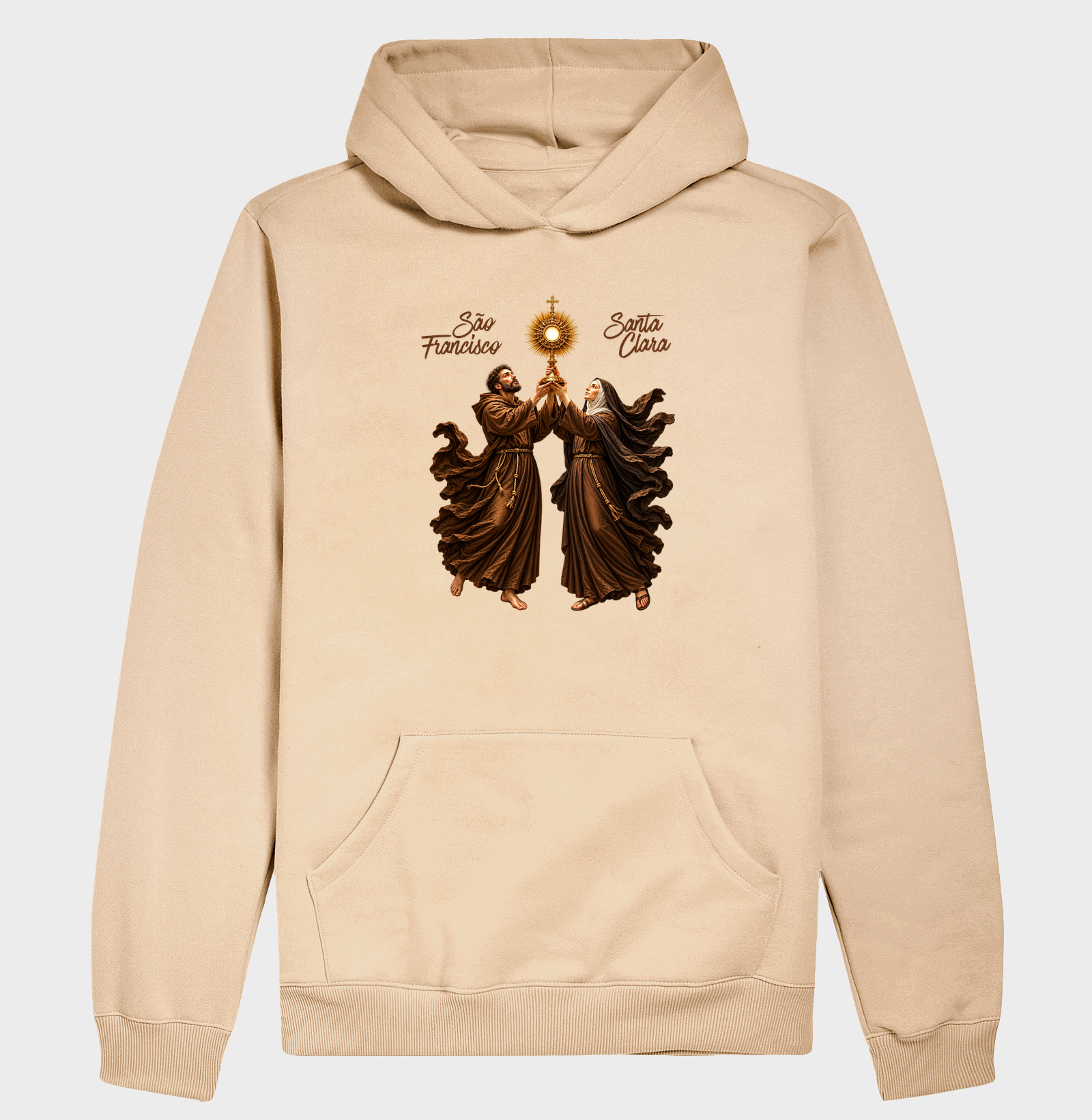 Hoodie Moletom São Francisco e Santa Clara de Assis - Adoradores do Santíssimo - Imagem 5