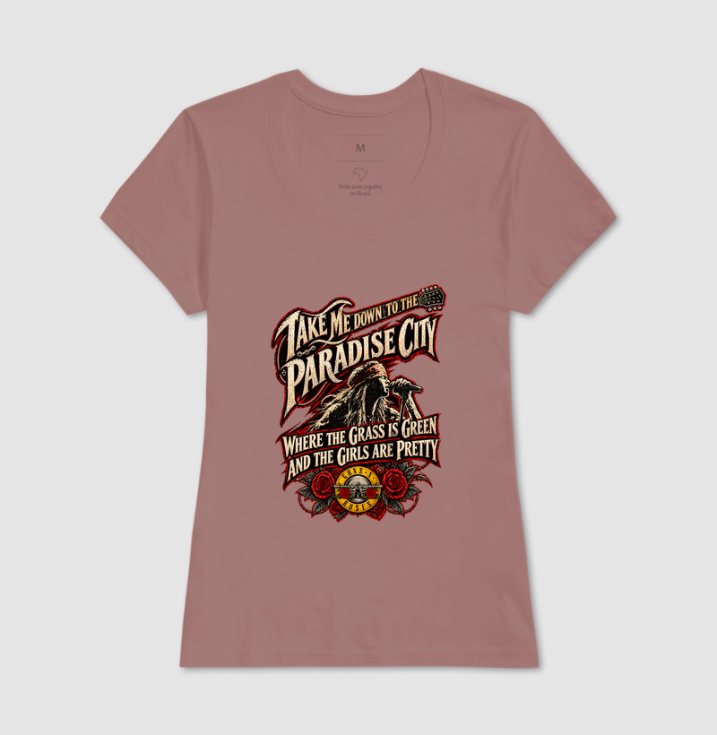Camiseta Rock Paradise City – Guitarra e Rosas | Iron Malte - Imagem 17