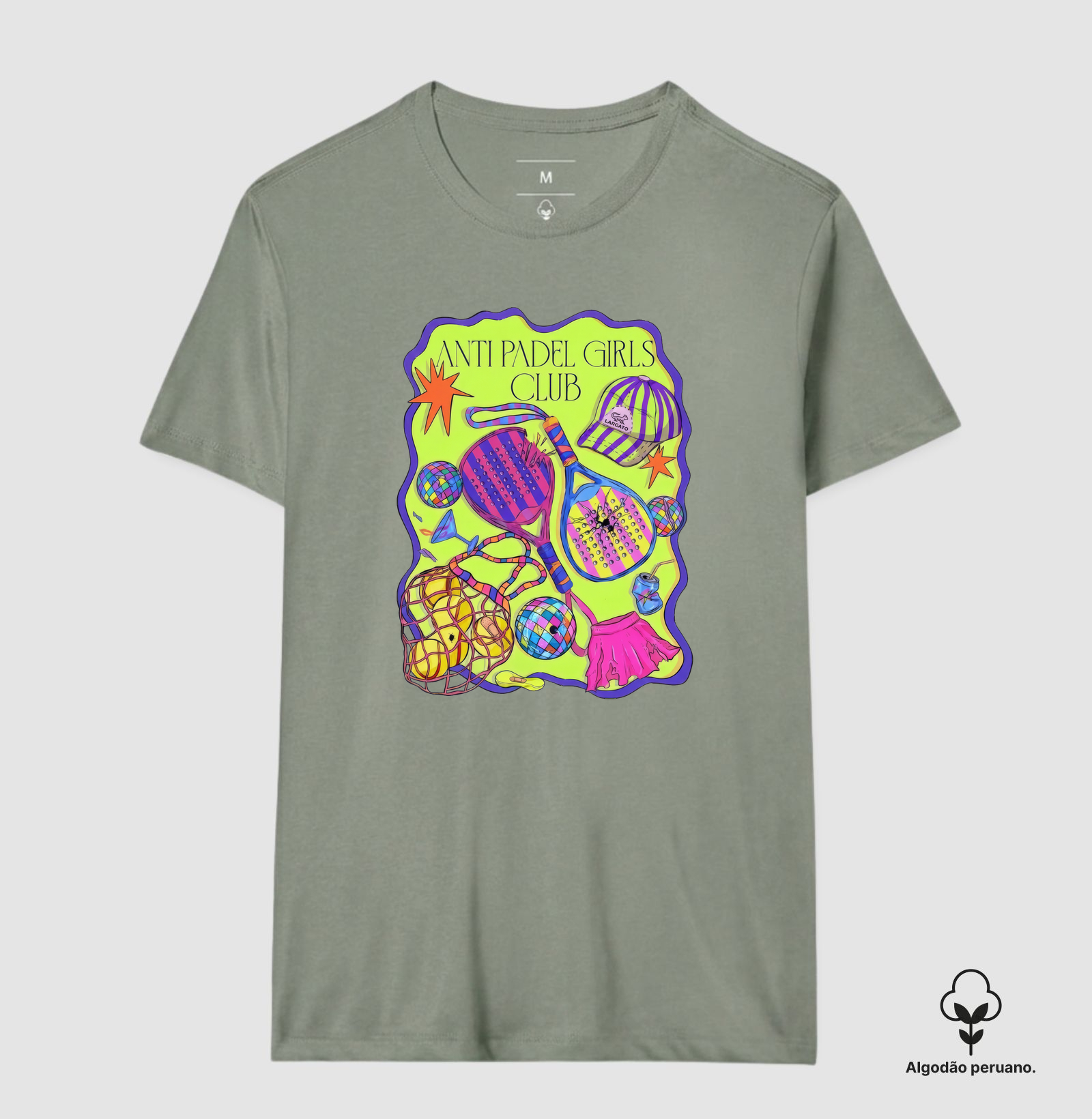 Camiseta Feminina Anti Padel Girls Club Retrô - Imagem 4