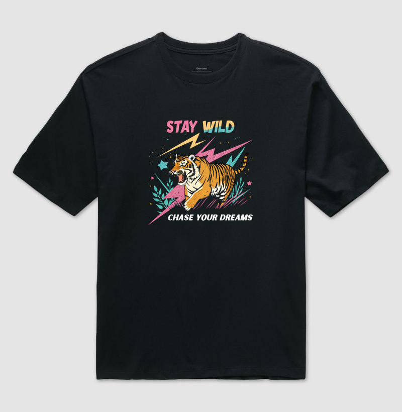 Chase Your Dreams - Oversized Preta - Imagem 4