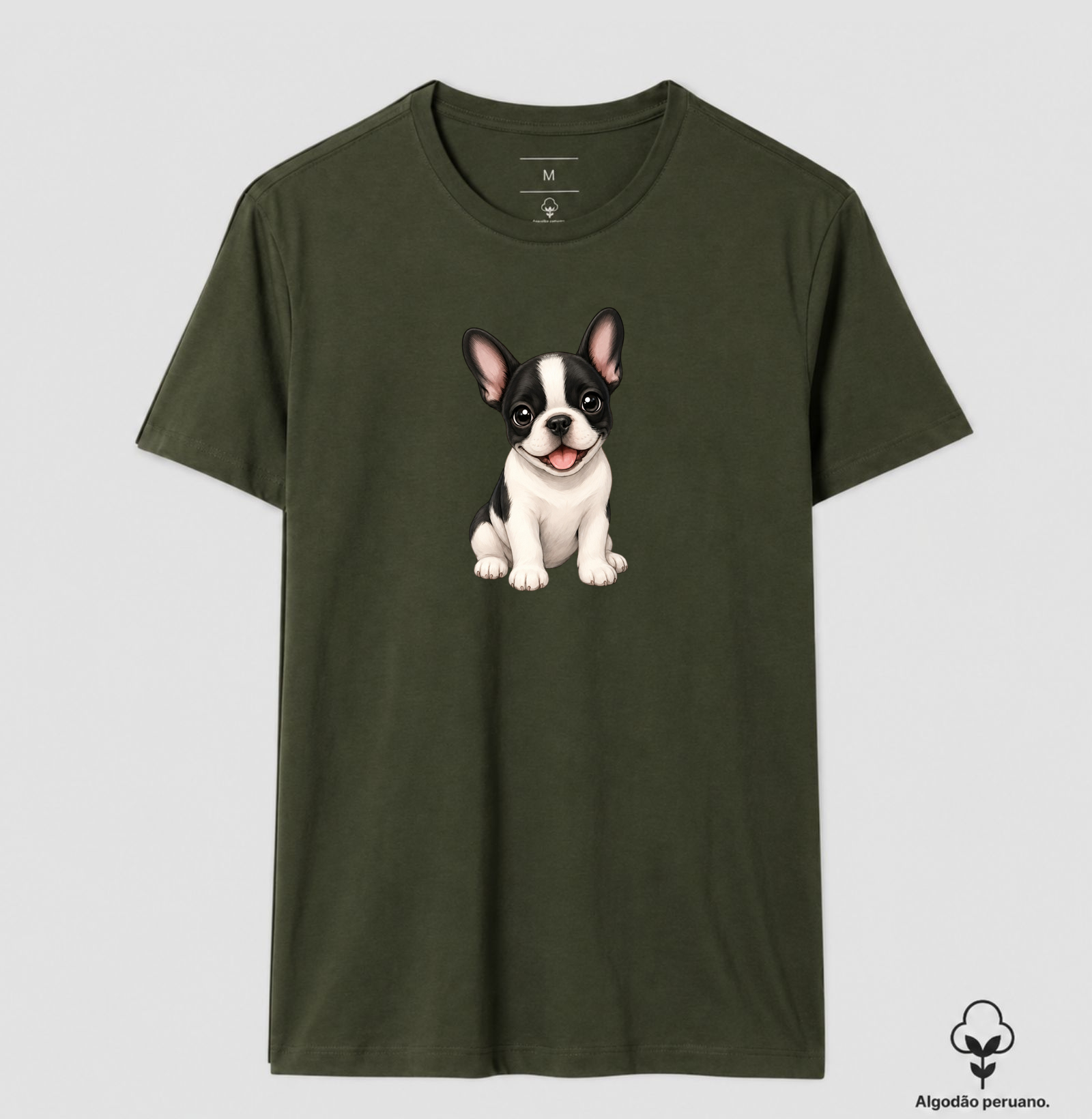 Bulldog (Buldogue) Francês Preto e Branco - Desenho Animado - Imagem 4