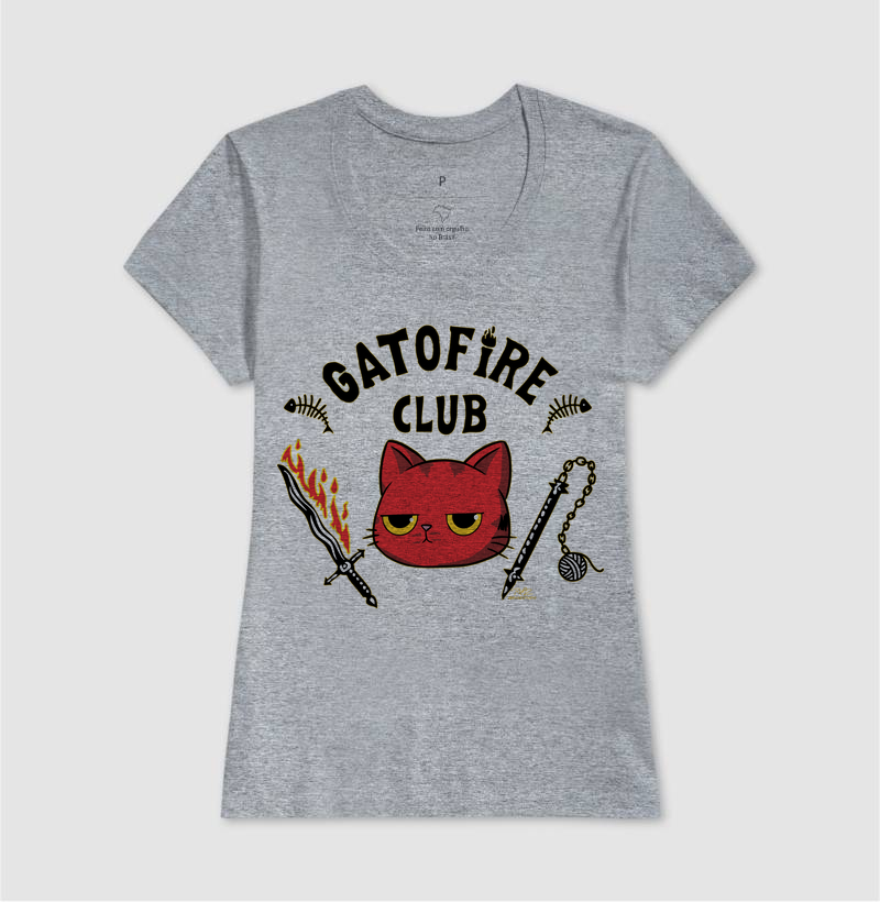 Camiseta Gato Sincero GatoFire Club - Imagem 9
