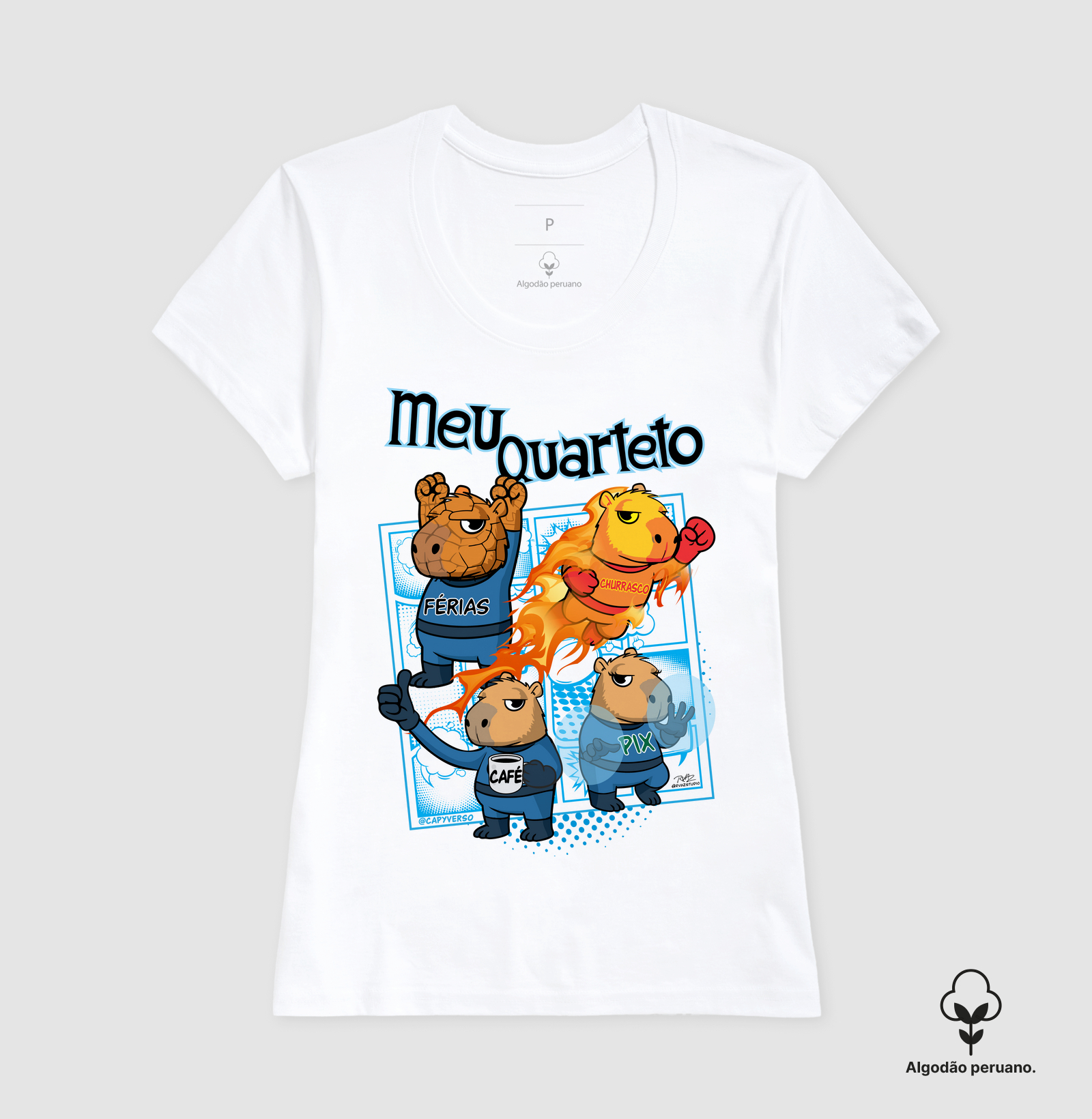 Camiseta Capivara Quarteto - Imagem 6