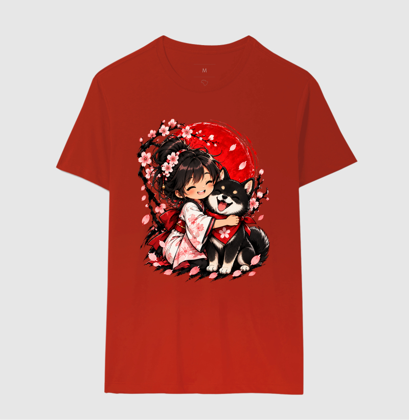 Sakura & Shiba — Amizade que Floresce (Preto) - Imagem 10