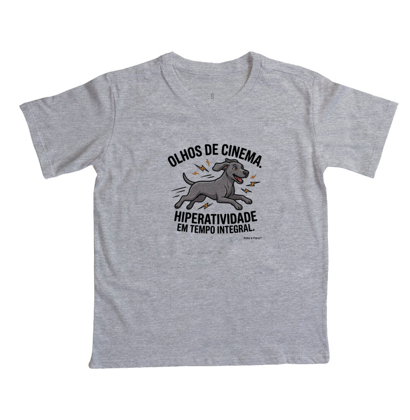 CAMISETA INFANTIL WEIMANARER OLHOS DE CINEMA - Imagem 5