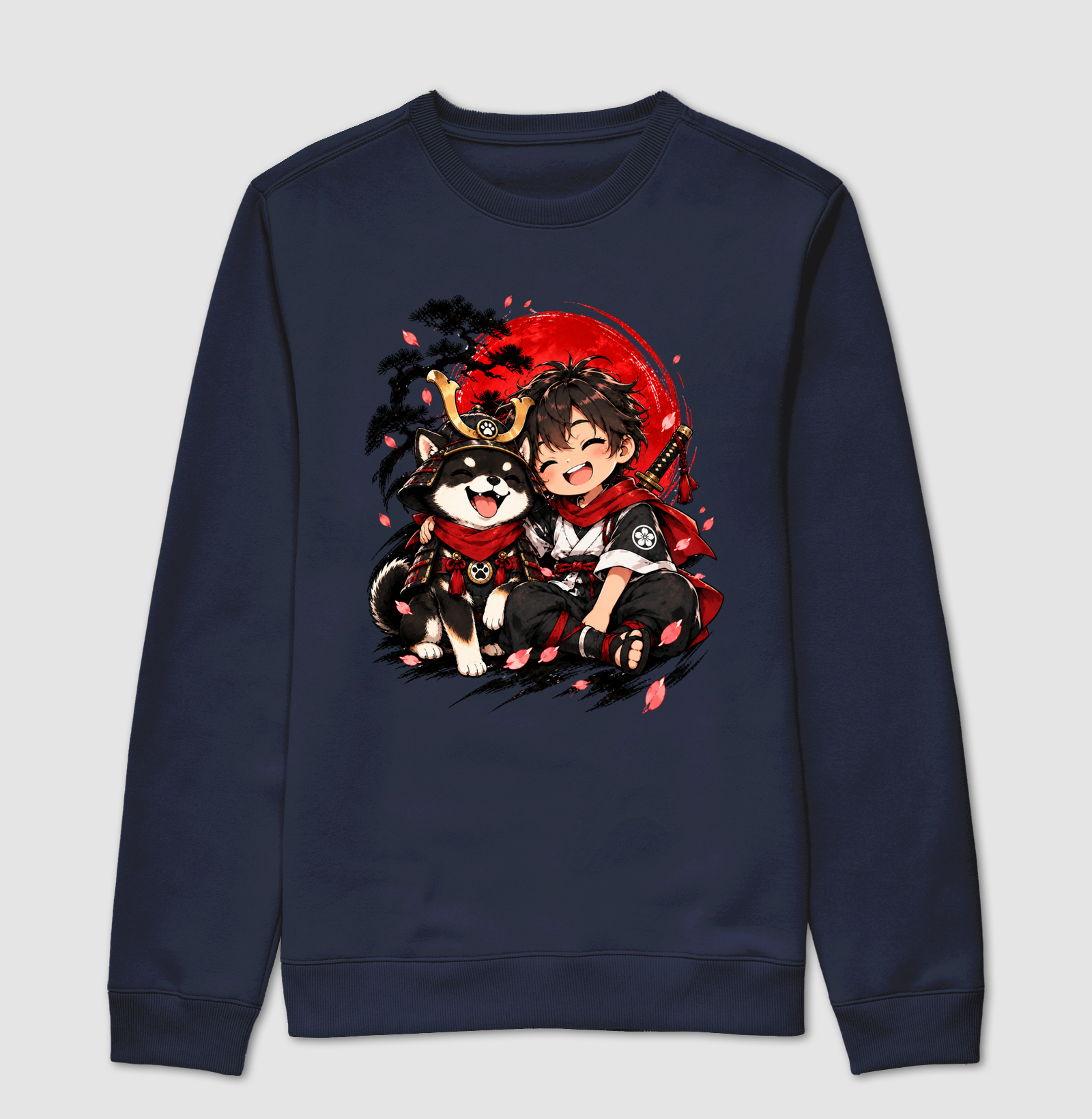 Pequeno Samurai & Shiba — Amigos de Honra (Preto) - Imagem 5
