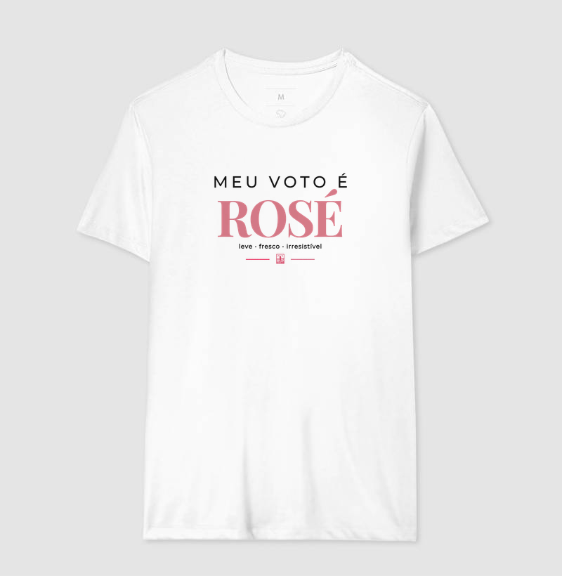 Meu Voto é Rosé – Camiseta para Amantes de Vinho Rosé - Imagem 4
