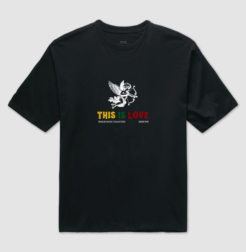 Camiseta This Is Love! Coleção Reggae. Unissex. Algodão Premium. - Imagem 6