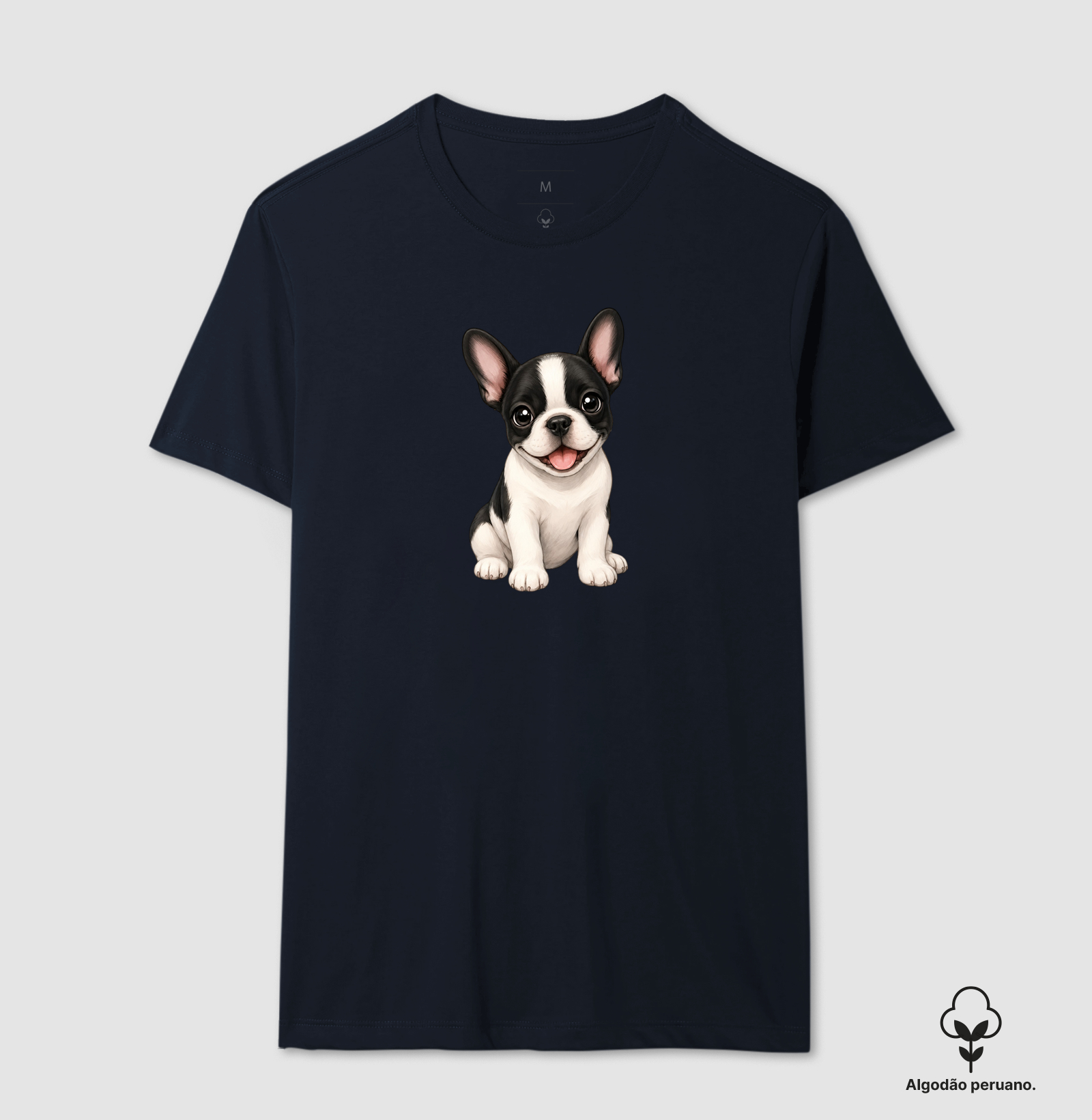 Bulldog (Buldogue) Francês Preto e Branco - Desenho Animado - Imagem 7