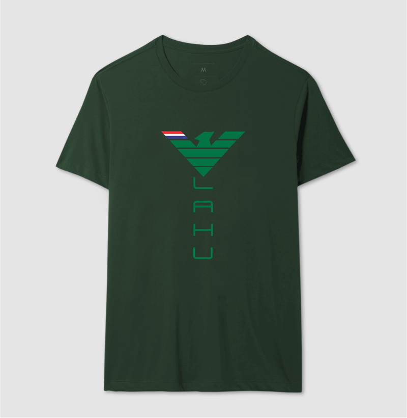 🦅 LAHU GREEN | A Força da Confiança e da Evolução  A estampa LAHU GREEN é uma poderosa representação de crescimento, confiança e determinação. Com uma águia geométrica em verde intenso, a arte transmite a energia de quem permanece firme em seus valores, acredita no próprio potencial e segue avançando com coragem em direção aos seus objetivos. - Imagem 12