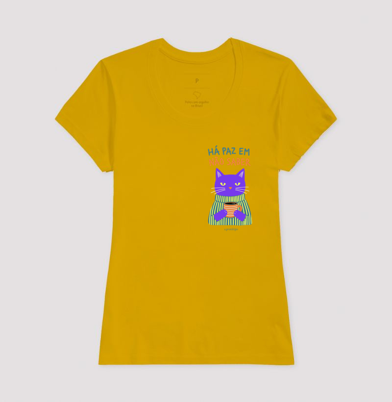Camiseta Há Paz em Não Saber (estampa P) - Imagem 13
