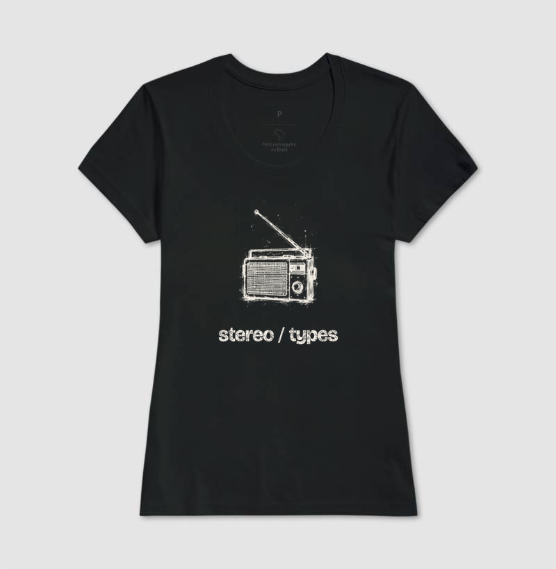 Rádio Portátil · Carvão · Traço Claro · STEREO TYPES - Imagem 3