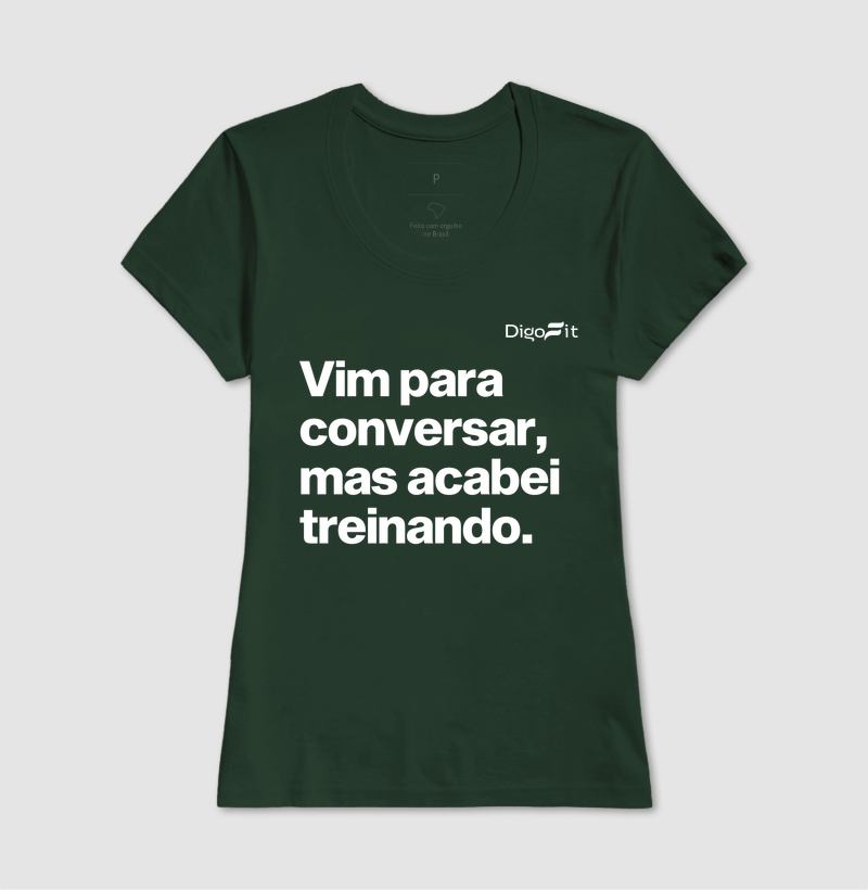 CAMISETA ACADEMIA VIM PARA CONVERSAR - Imagem 13