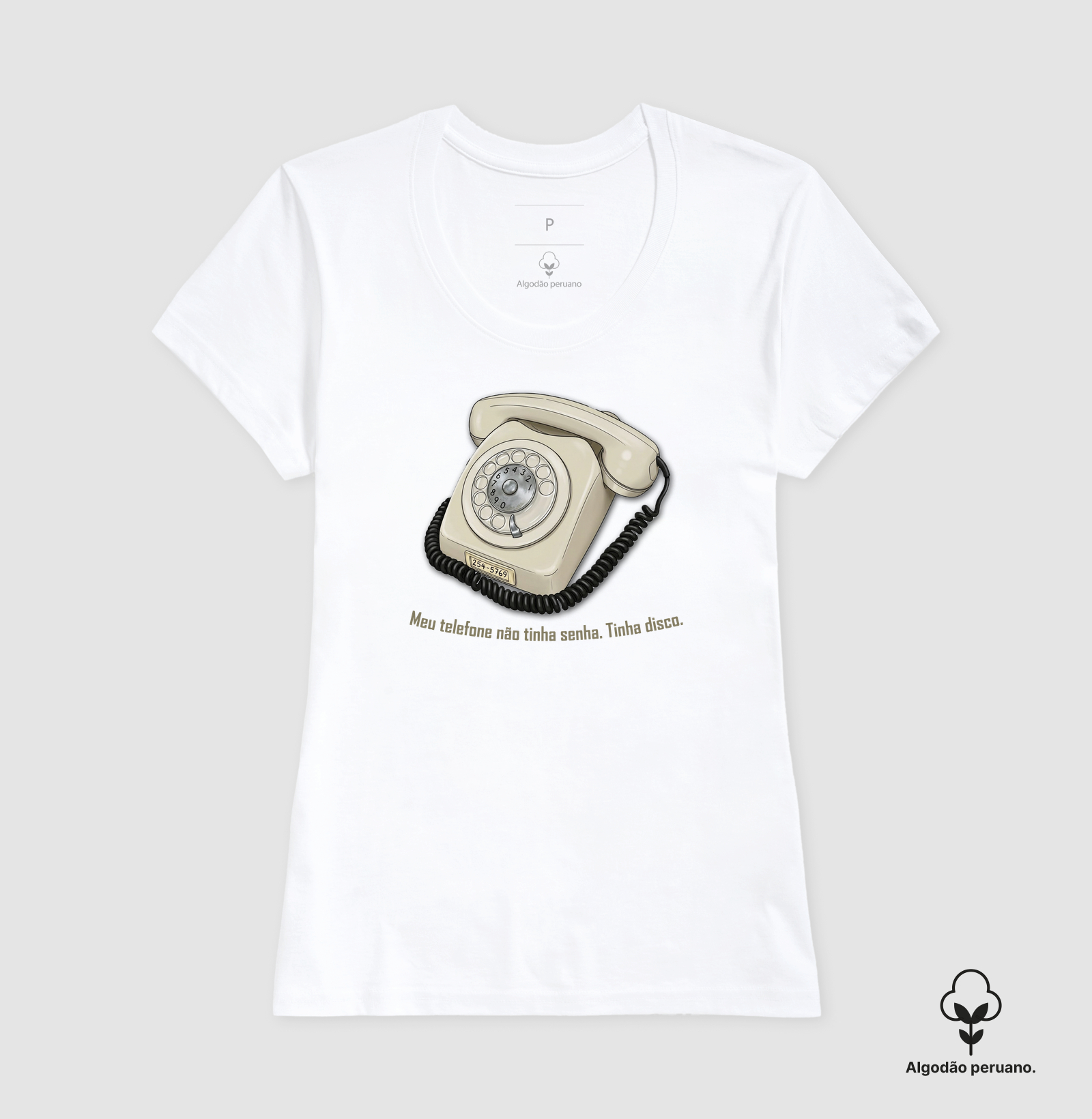 Camiseta Vintage Telefone Disco - Imagem 8