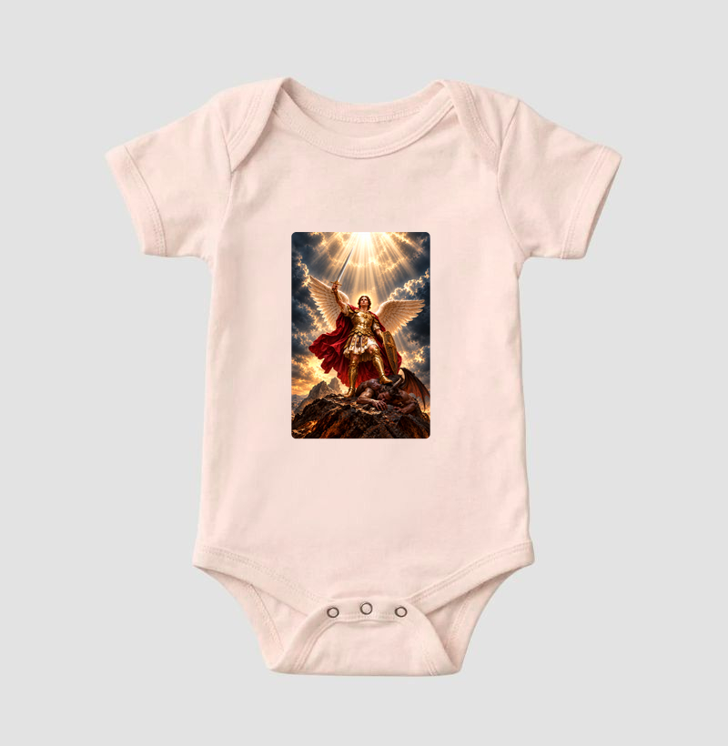 Body Infantil Católico São Miguel Arcanjo Vitorioso - Imagem 5
