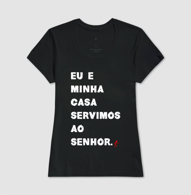 Camiseta Cristã Eu e Minha Casa Serviremos ao Senhor - Imagem 3