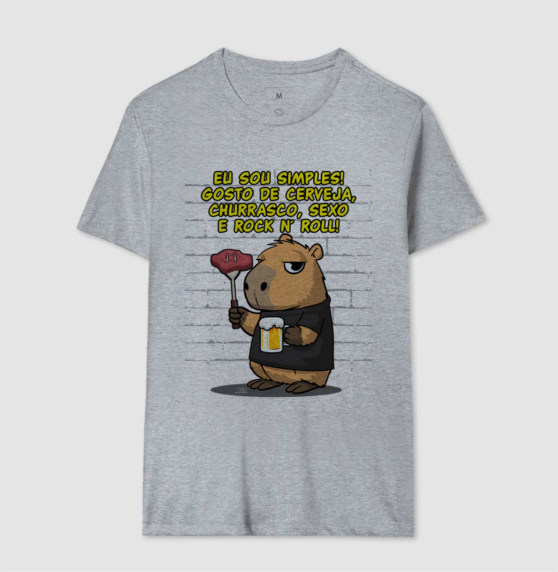 Camiseta Capivara rock simples - Imagem 8