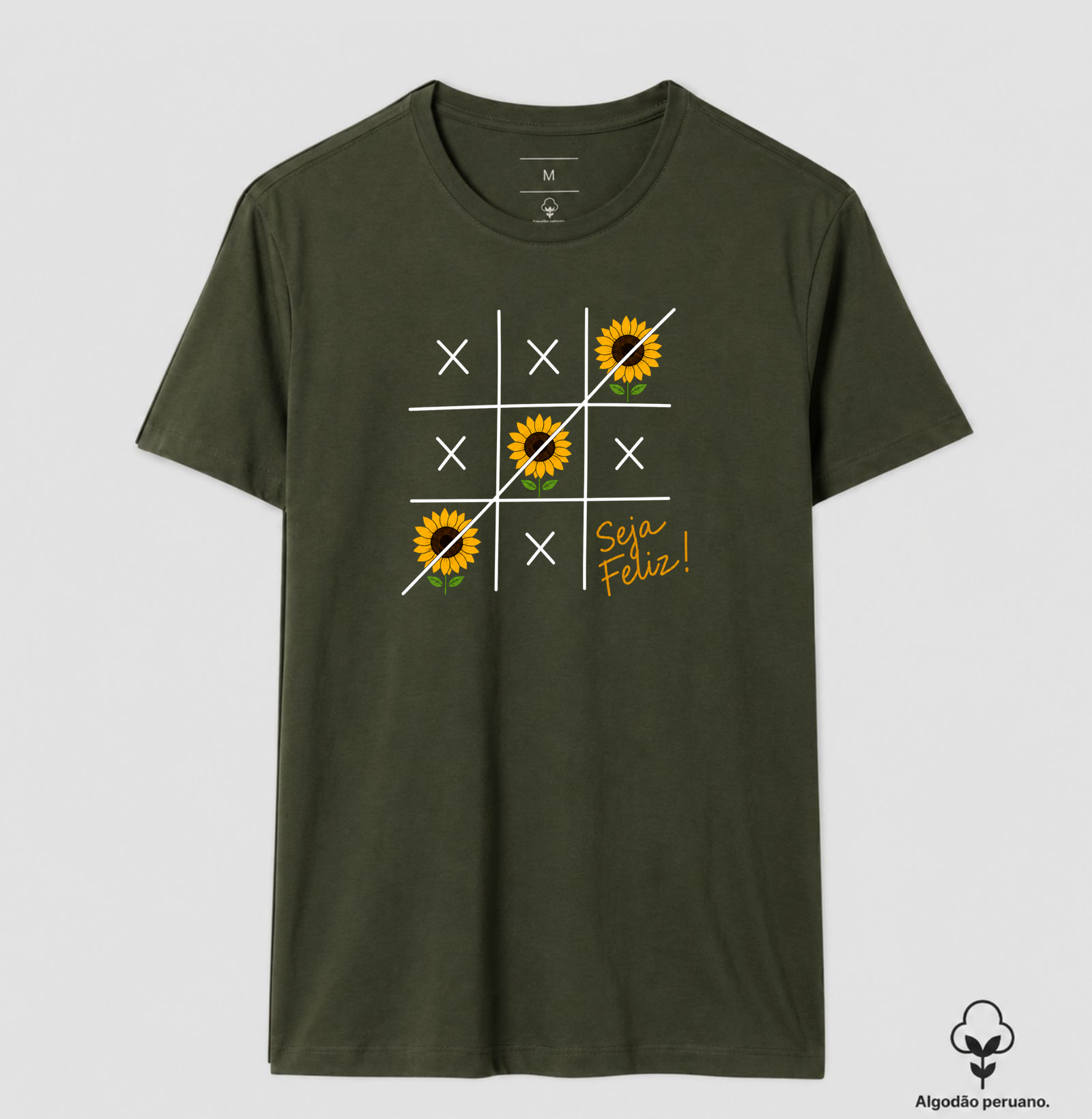 Camiseta Seja Feliz Girassol - Imagem 5