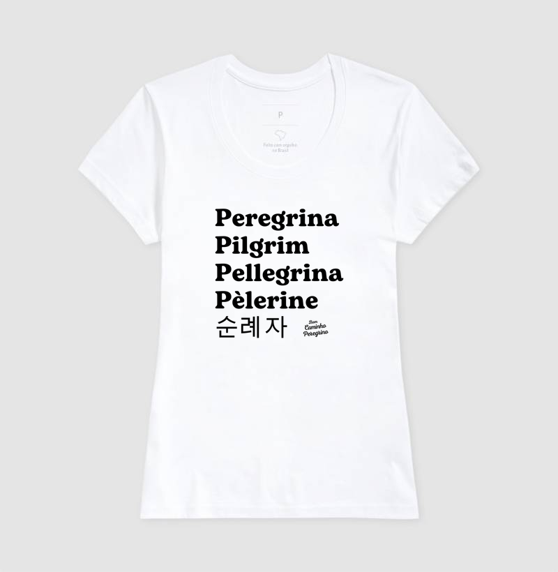 Camiseta Peregrina Multilíngue - Imagem 5