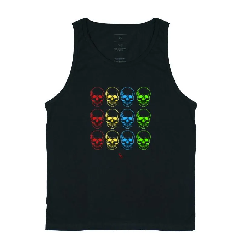 Regata Living Colour Skull - Imagem 3