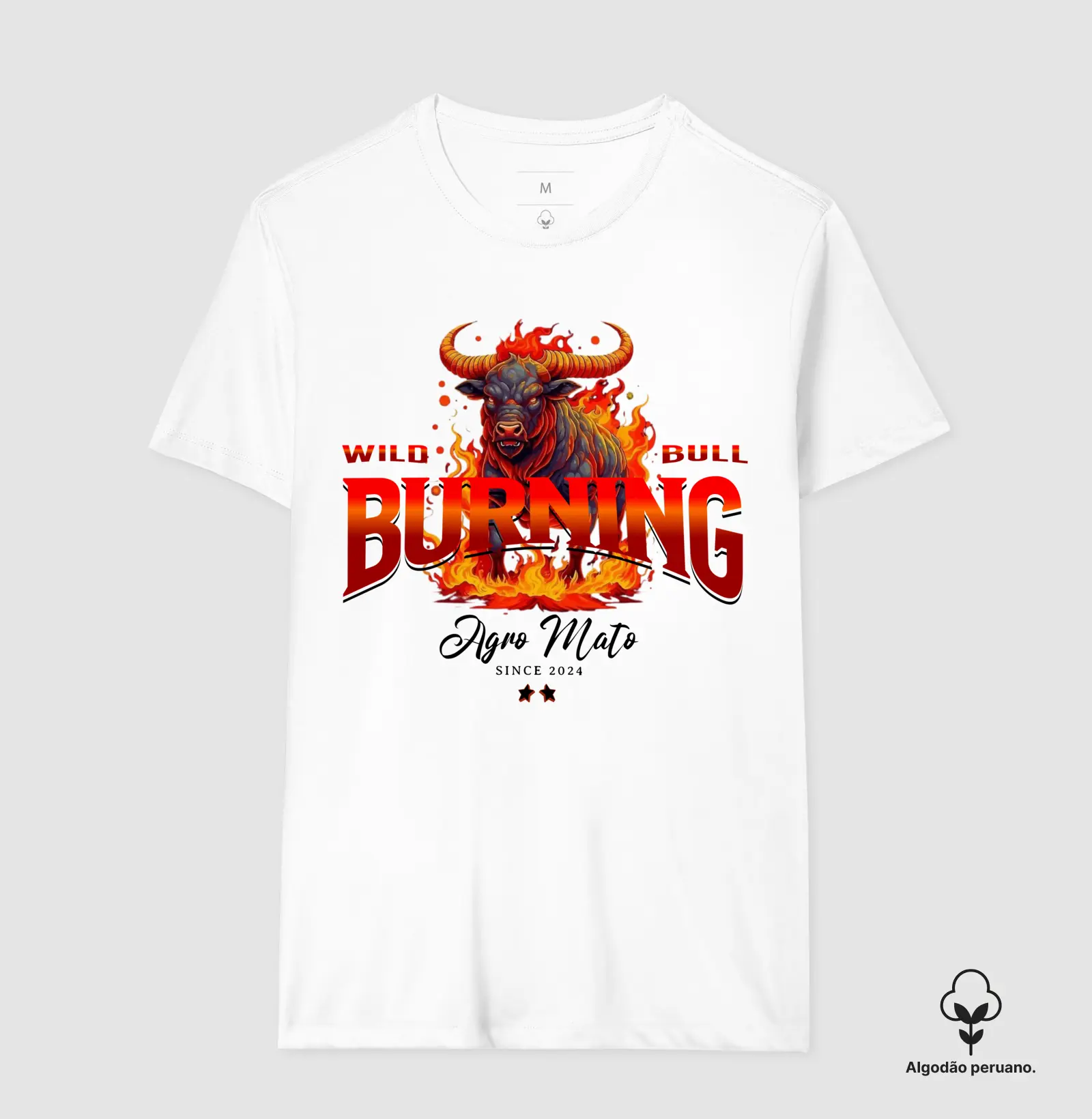 Camiseta Algodão Peruano Wild Bull - Imagem 2