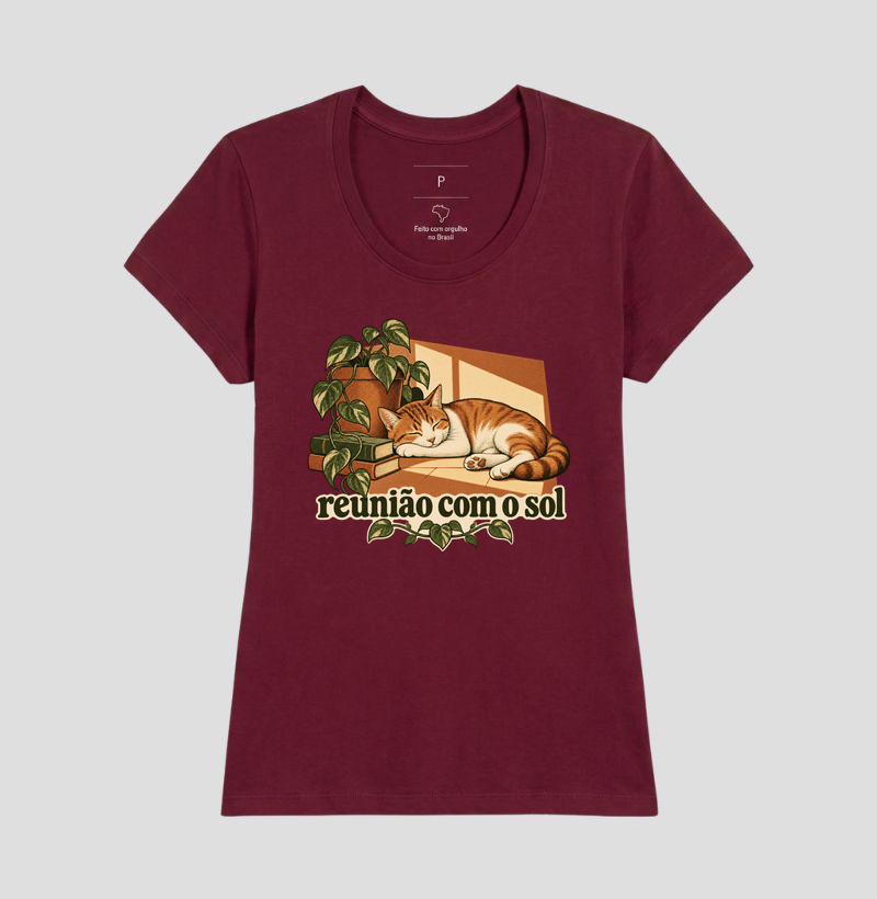 Camiseta Gato Sol "reunião com o sol" | Pelo & Pano - Imagem 19