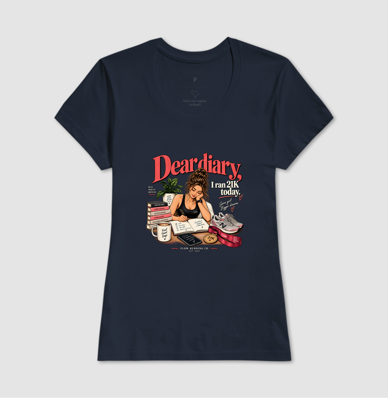 Camiseta Corrida - Dear Diary, I Ran 21k Today - Imagem 7