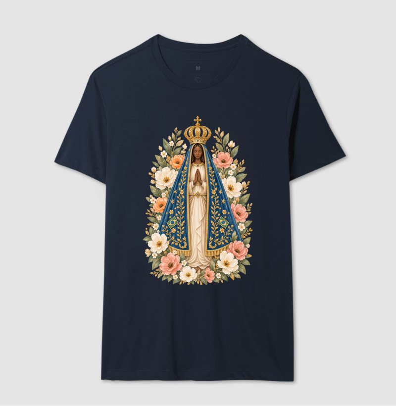 Nossa Senhora Aparecida Aquarela Floral - Imagem 8