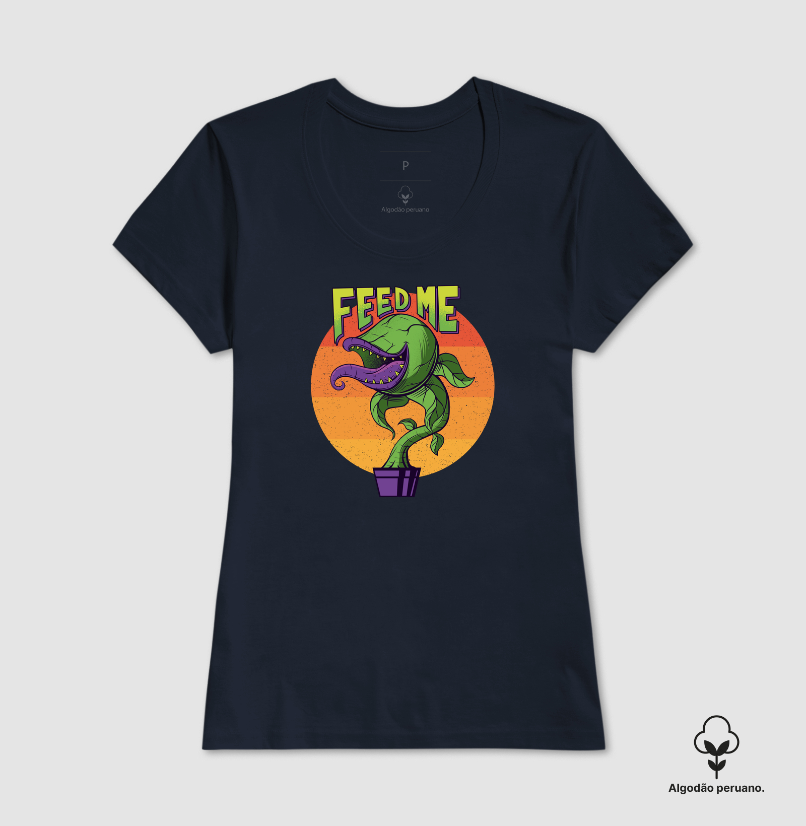Camiseta Algodão Peruano Planta Faminta - Imagem 5