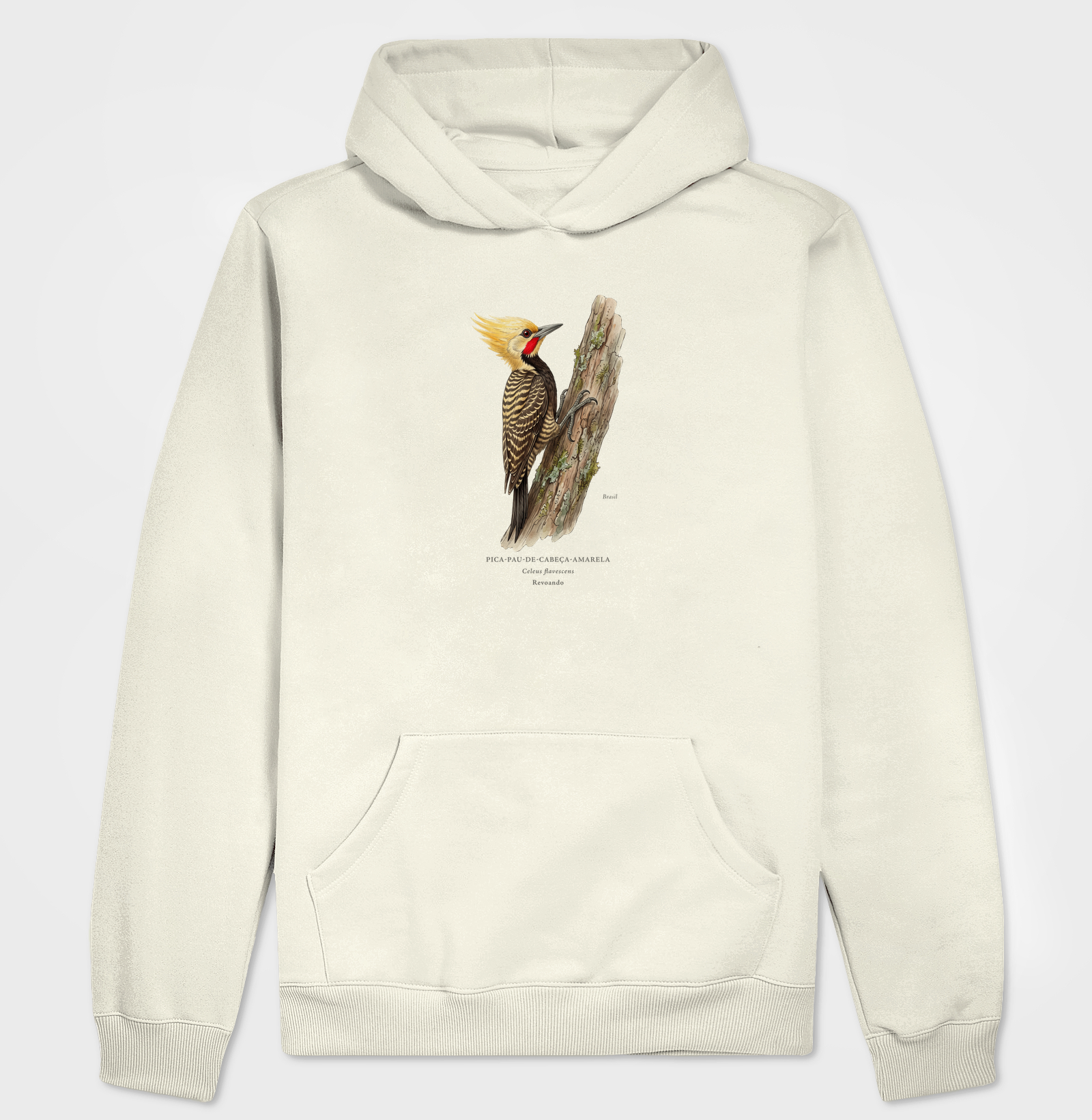 Naturalistas - Pica-pau-de-cabeça-amarela - Moletom Hoodie - Imagem 5