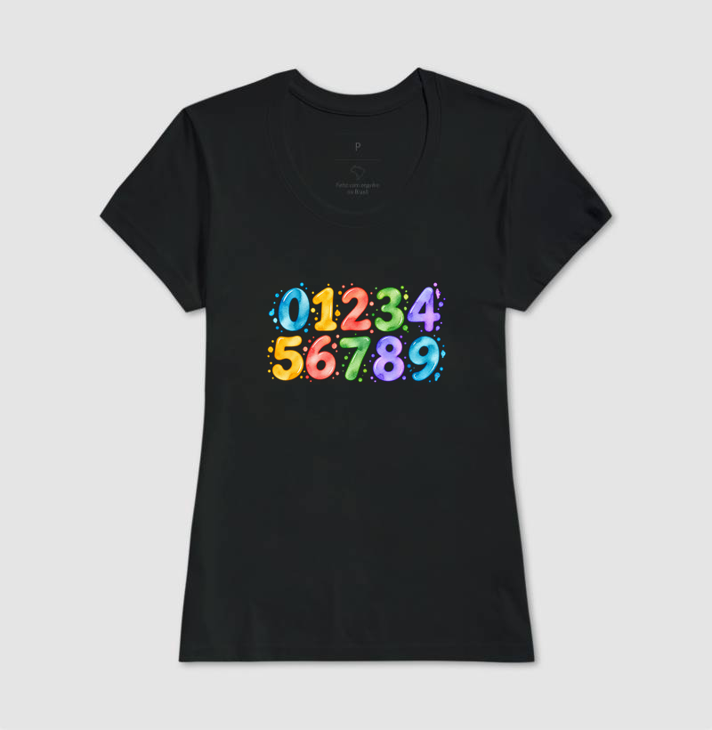 Camiseta Números em Cores - Imagem 6