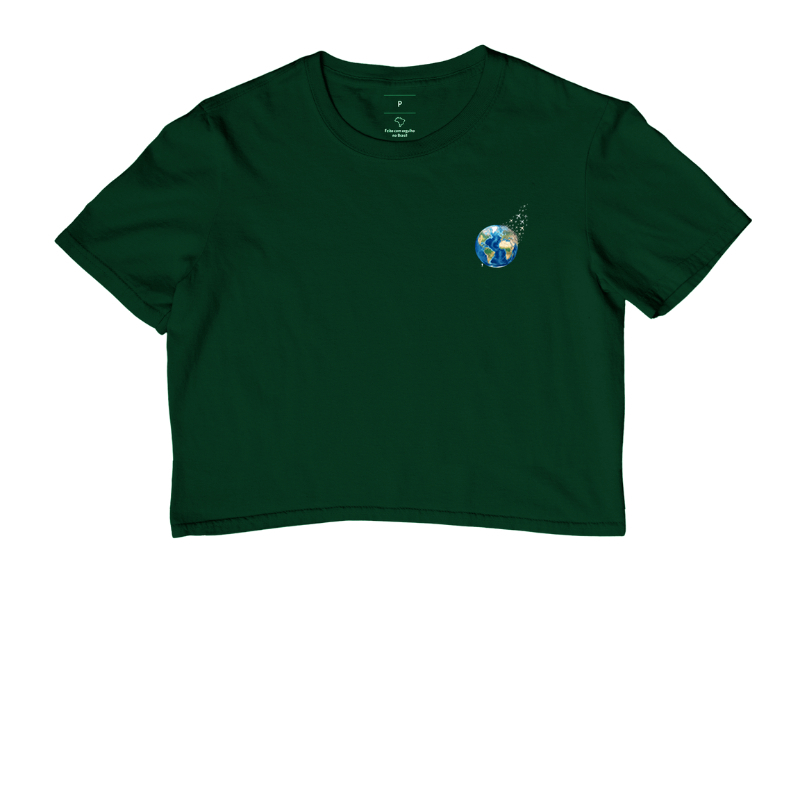 Camiseta Globo Terrestre Avioes Dispersos Bolso | Arte 3D Viagem Mundo Pocket | Colecao Viciados em Viagem - Imagem 5