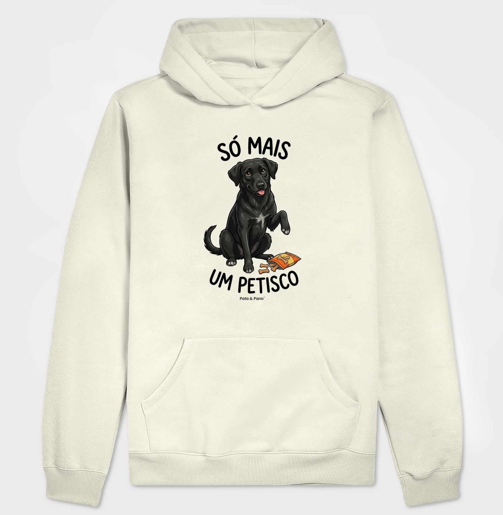 HOODIE MOLETOM VIRA-LATA PRETO PETISCO - Imagem 3