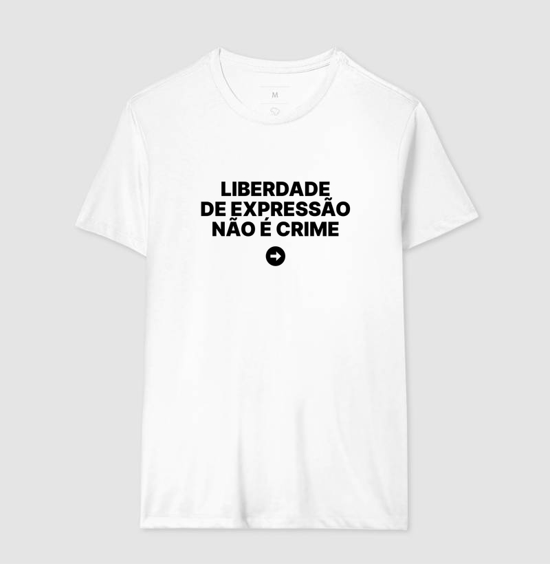 Camiseta Liberdade de expressão não é crime - Imagem 4