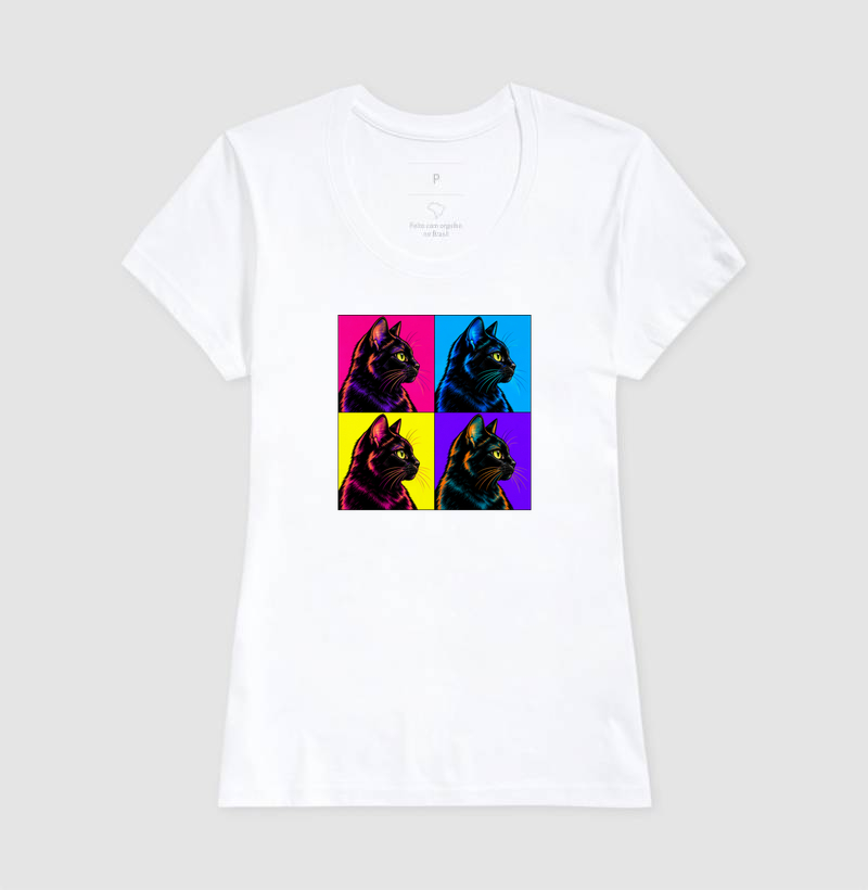 Gato Preto Pop Art - Imagem 5