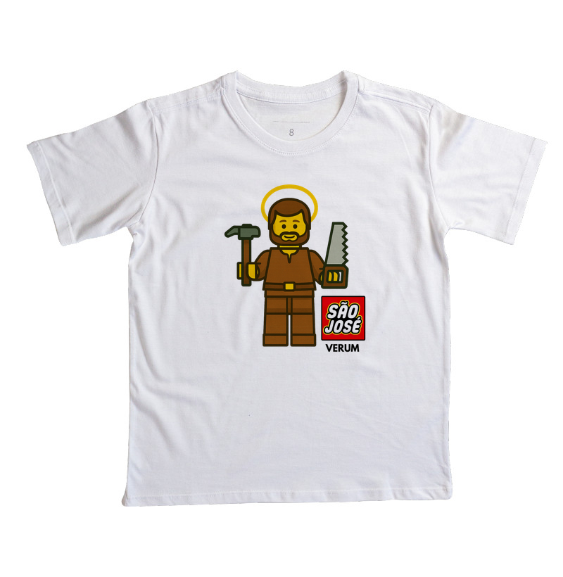 Camiseta São Josego – São José Carpinteiro | Camiseta Católica Infantil - Imagem 2