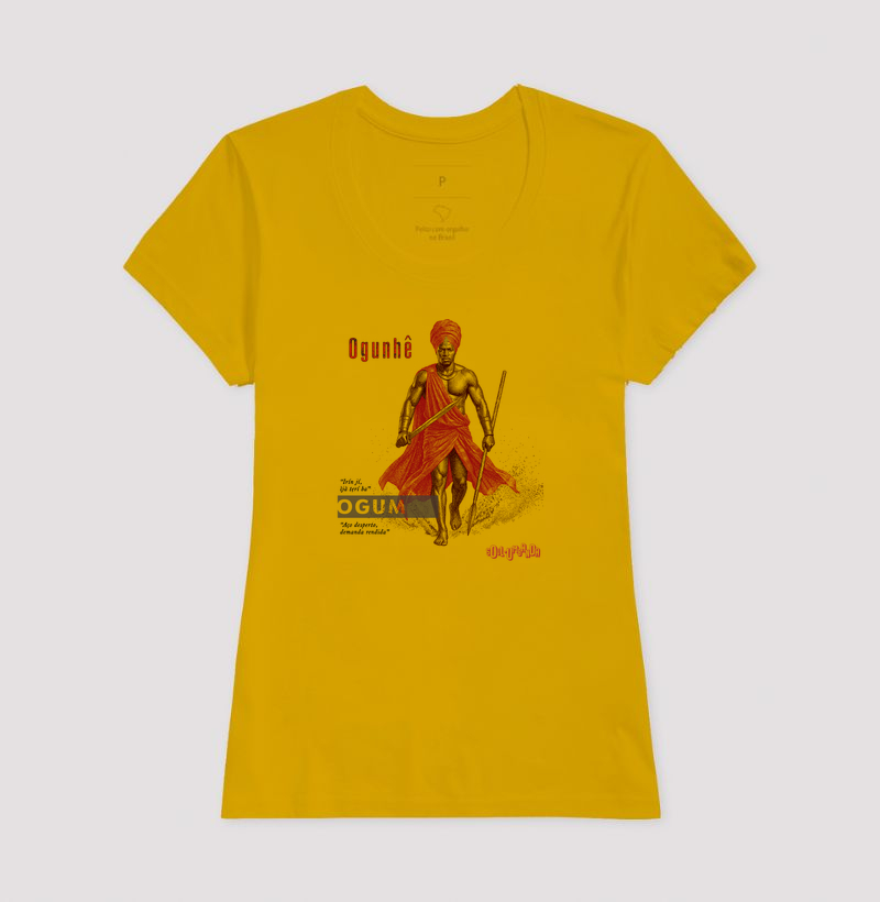 camiseta OGUM iorubá feminina - Imagem 4