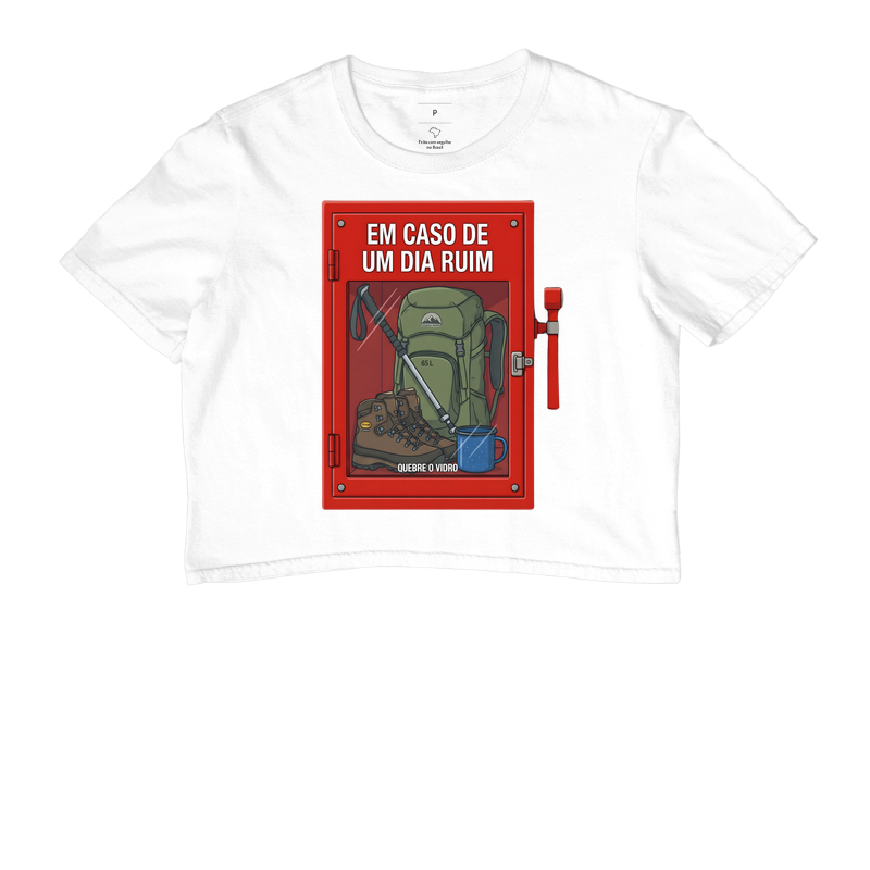 Camiseta Cropped Alma Outdoor | Em Caso de Dia Ruim Trilha - Imagem 3