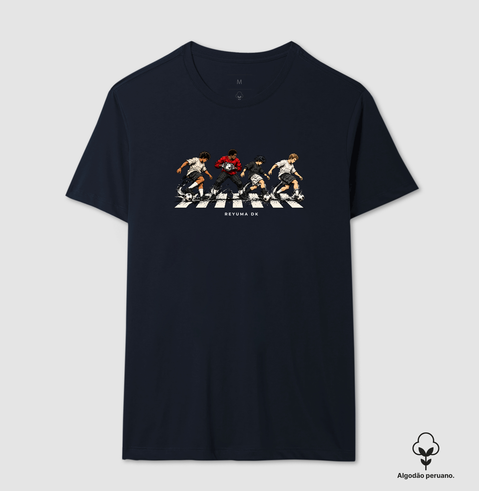 "Futebol Sem Fronteiras" - Futebol - Camiseta Algodão Peruano Masculina, Feminina e Babylook - Imagem 9